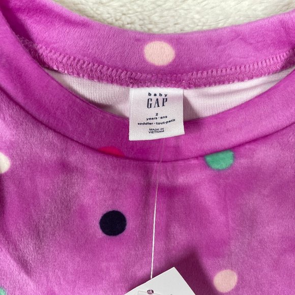 NWT GAP toddler velour tunic shirt purple sz 2T - Picture 5 of 9